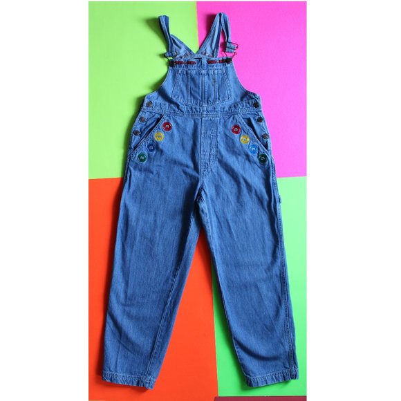 Vintage Denim - Vintage M&M’s Brand  Embordered Denim Overalls SIZ